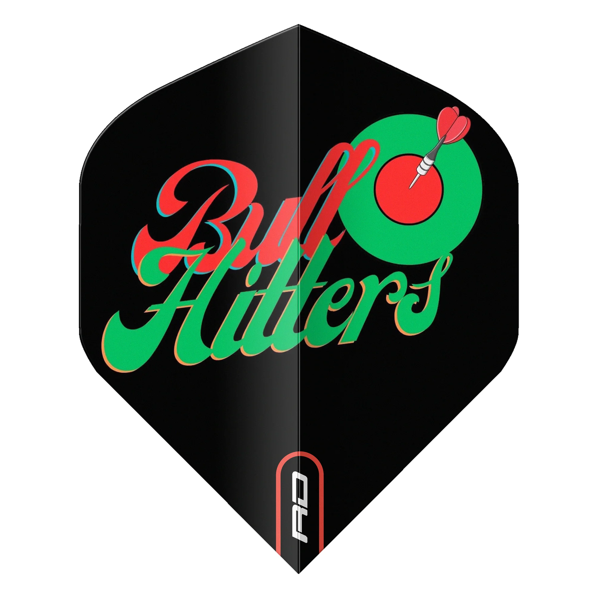 Red Dragon Bullhitters Black, Red and Green Extra Thick Standard Dart Flights - Image 2