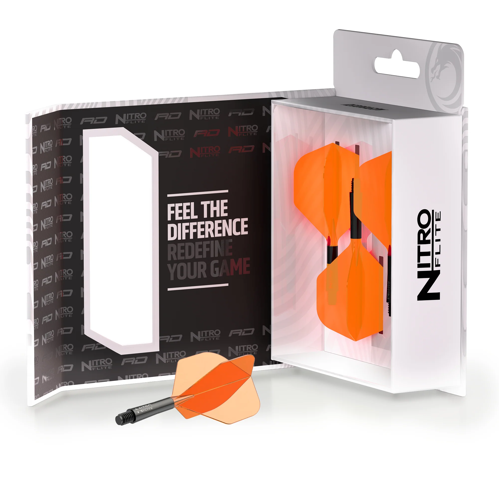 Red Dragon Nitro Flite Orange and Black - Image 4