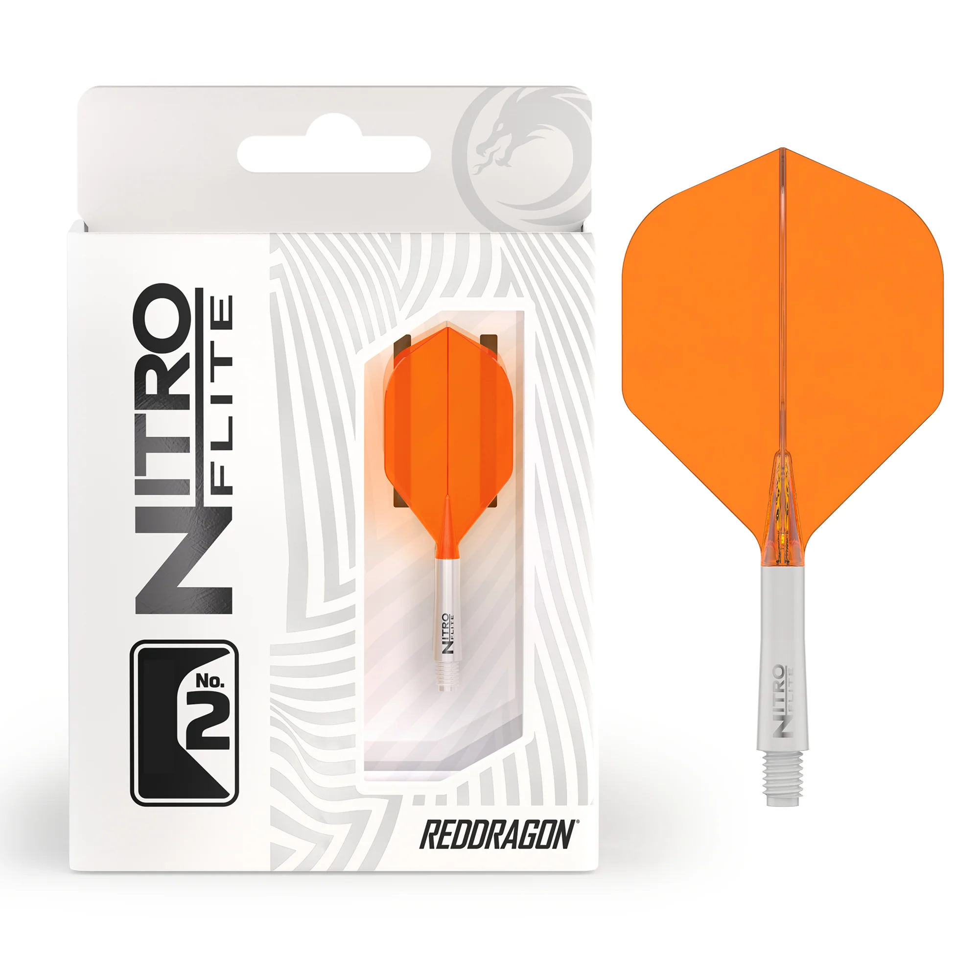 Red Dragon Nitro Flite Orange and White - Image 5