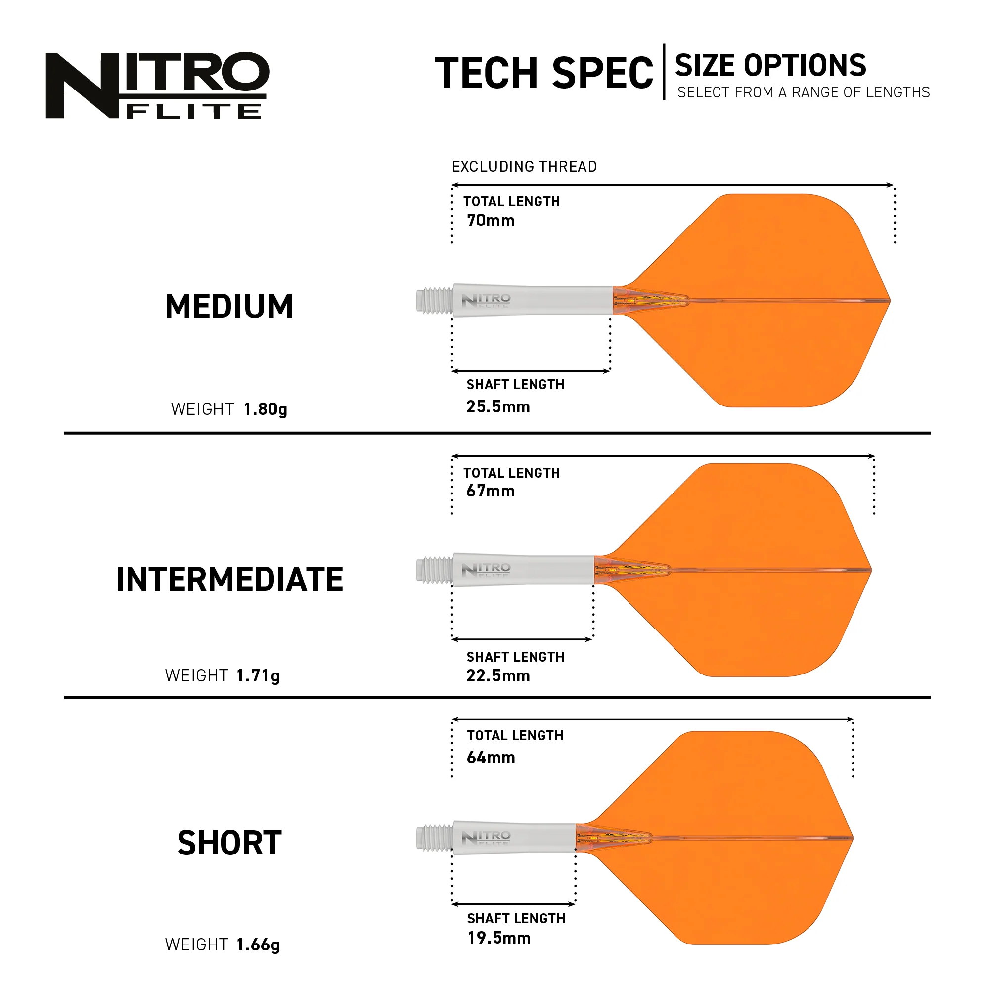 Red Dragon Nitro Flite Orange and White - Image 6