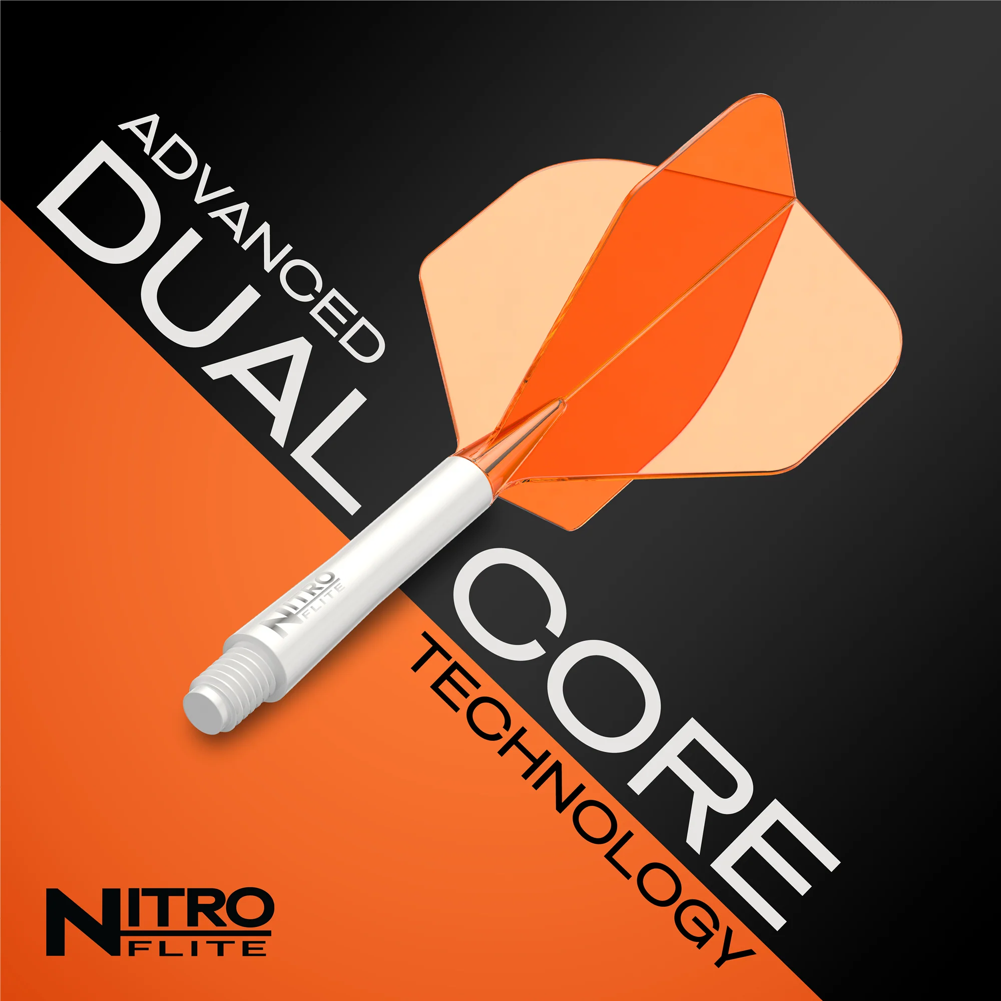 Red Dragon Nitro Flite Orange and White - Image 7