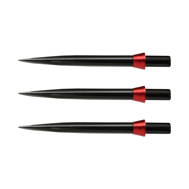Red Dragon Specialist Dart Points - Black Standard 32mm with Red Trident