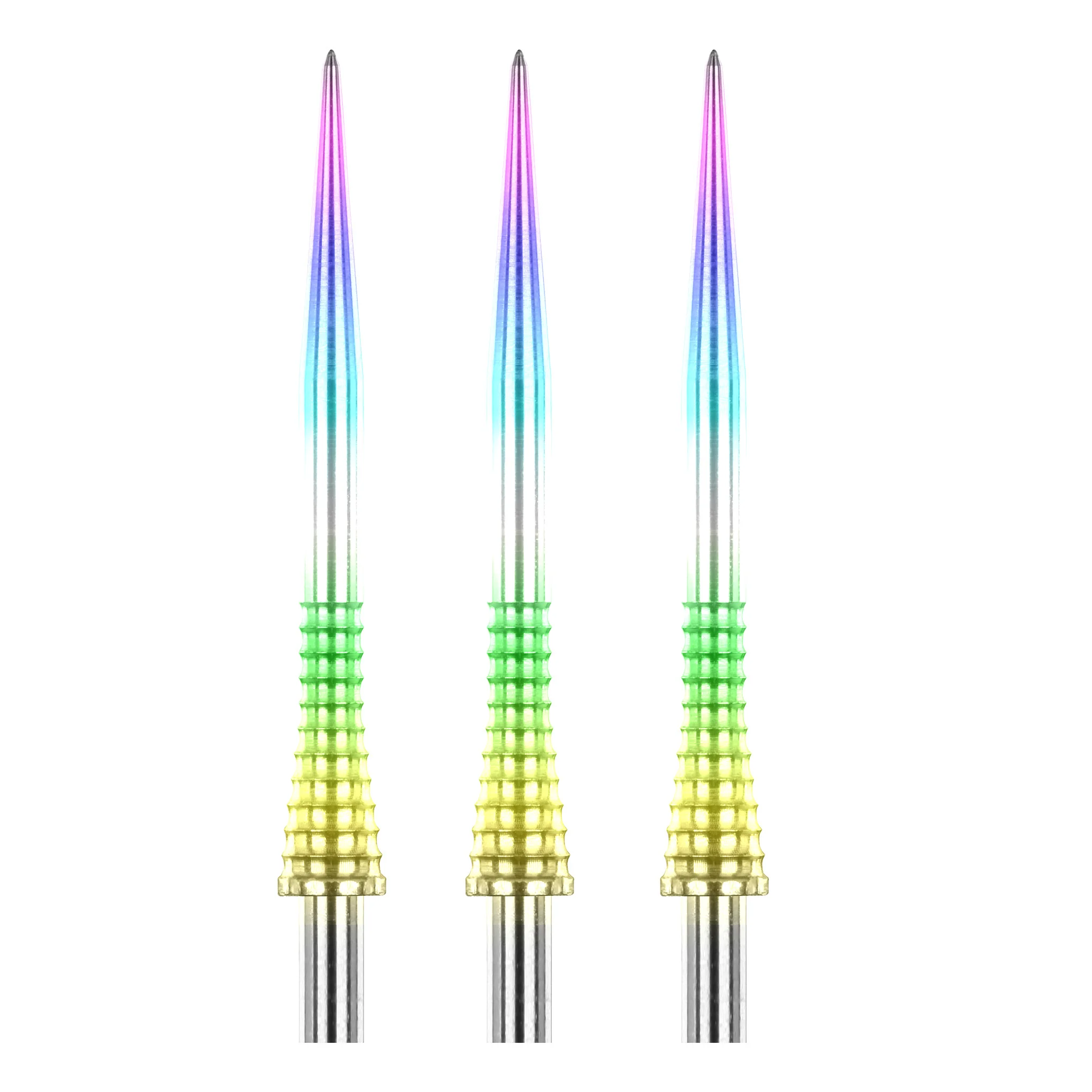 Red Dragon Specialist Dart Points - Rainbow Effect Raptor GT Gripped Points 35mm - Image 2