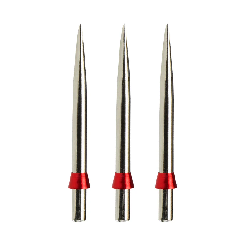 Red Dragon Specialist Dart Points - Silver Effect Standard 32mm with Red Trident - Image 2