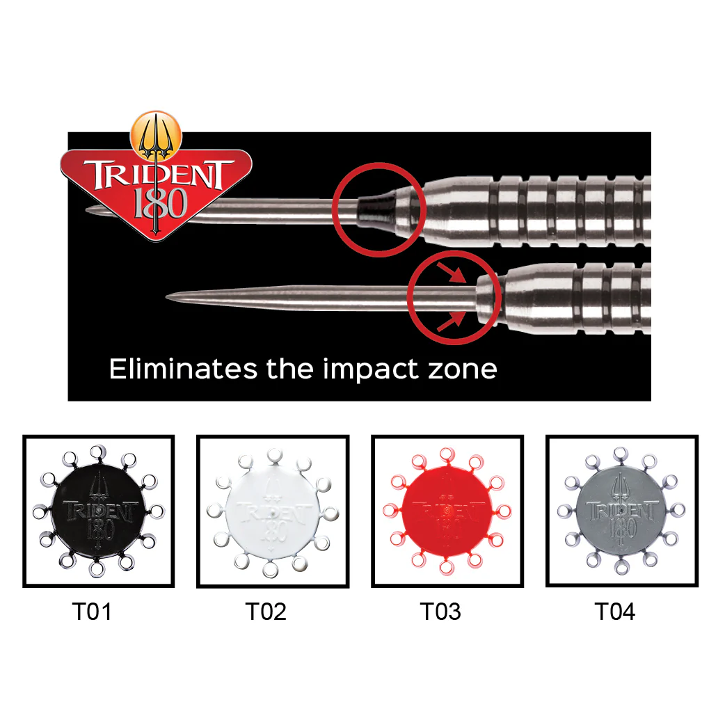 Red Dragon Trident 180 - Dart Point Cones Black - Image 2