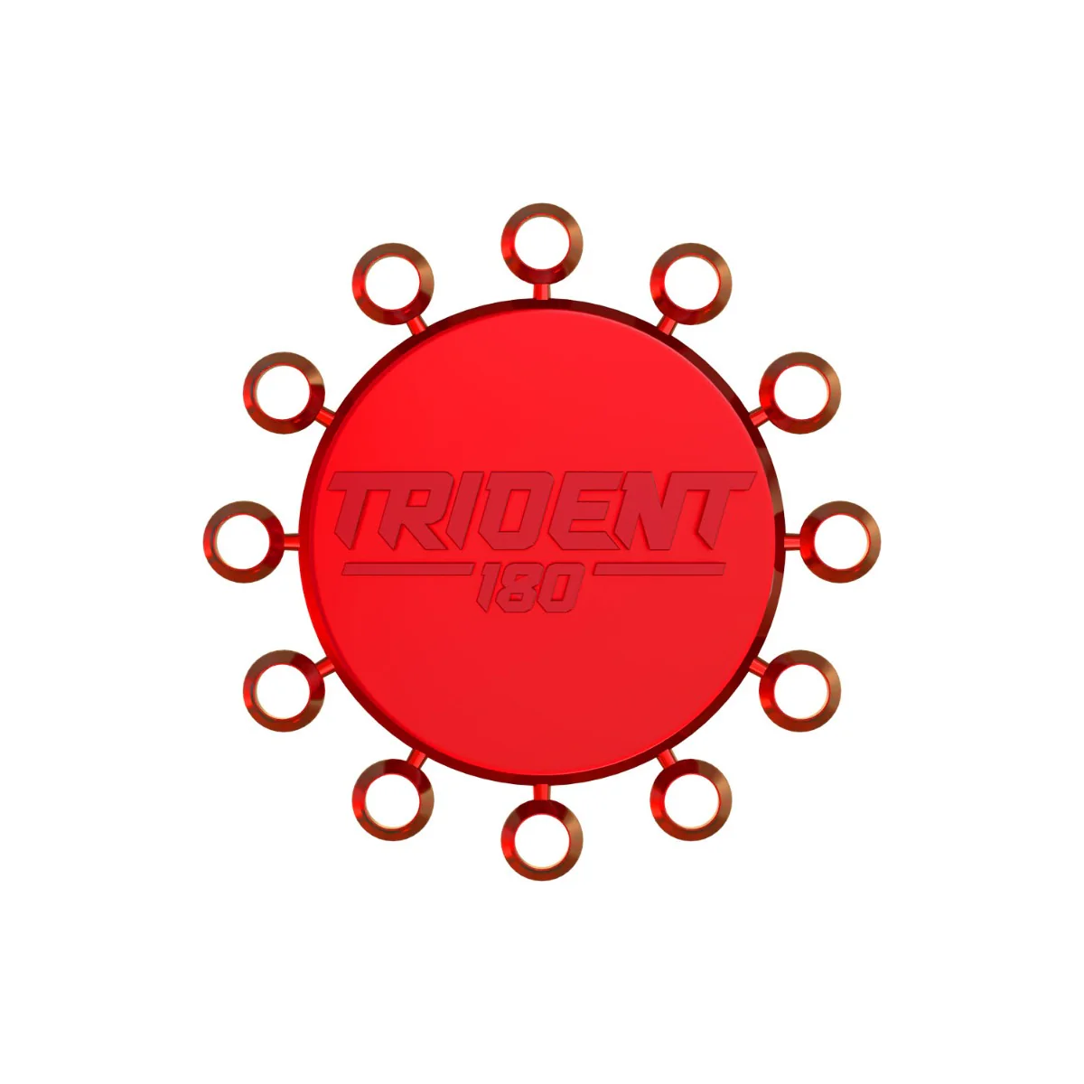 Red Dragon Trident 180 - Dart Point Cones Red