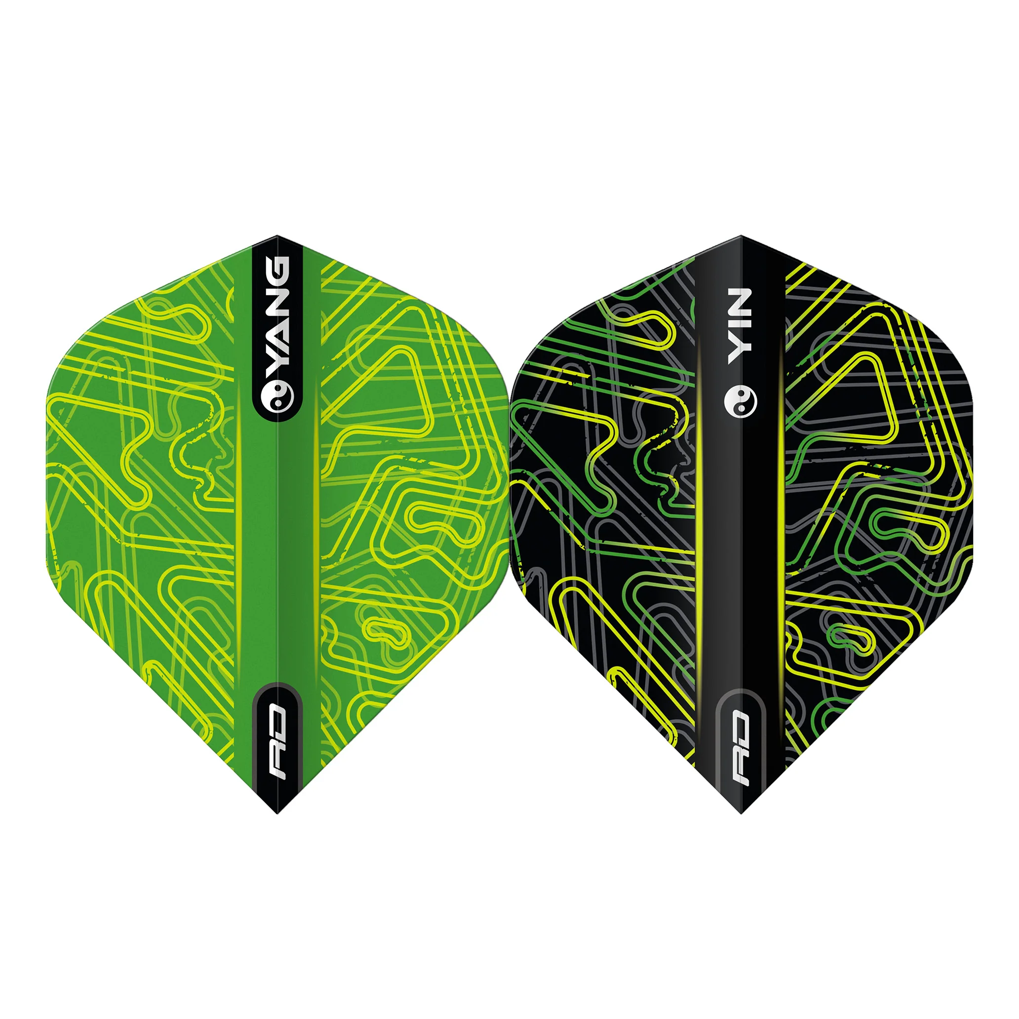 Yellow & Green Yin Yang Standard - Image 2