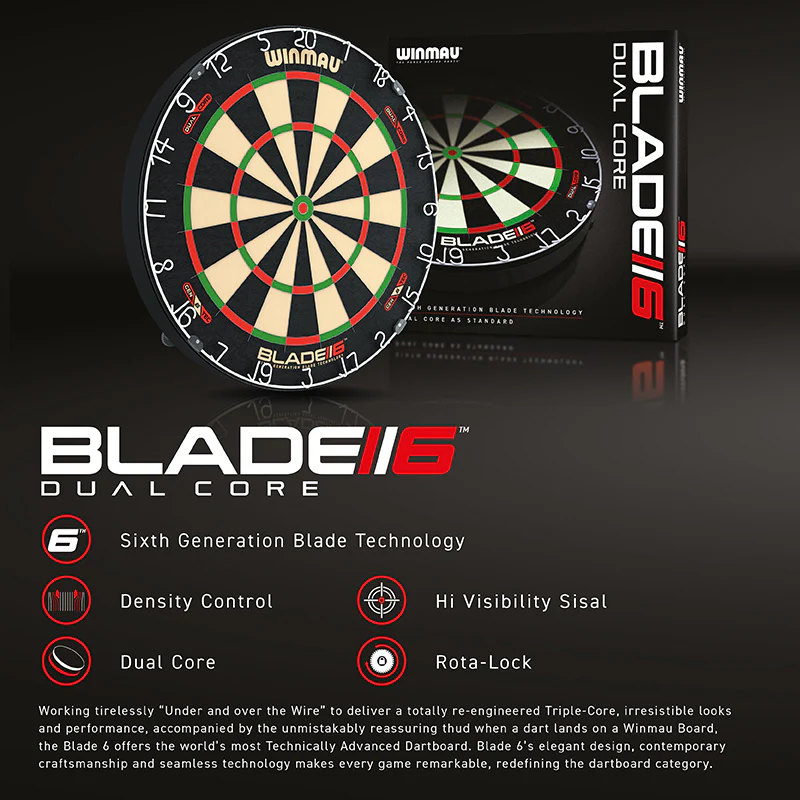 Winmau Blade 6 Dual Core Dartboard - Image 6