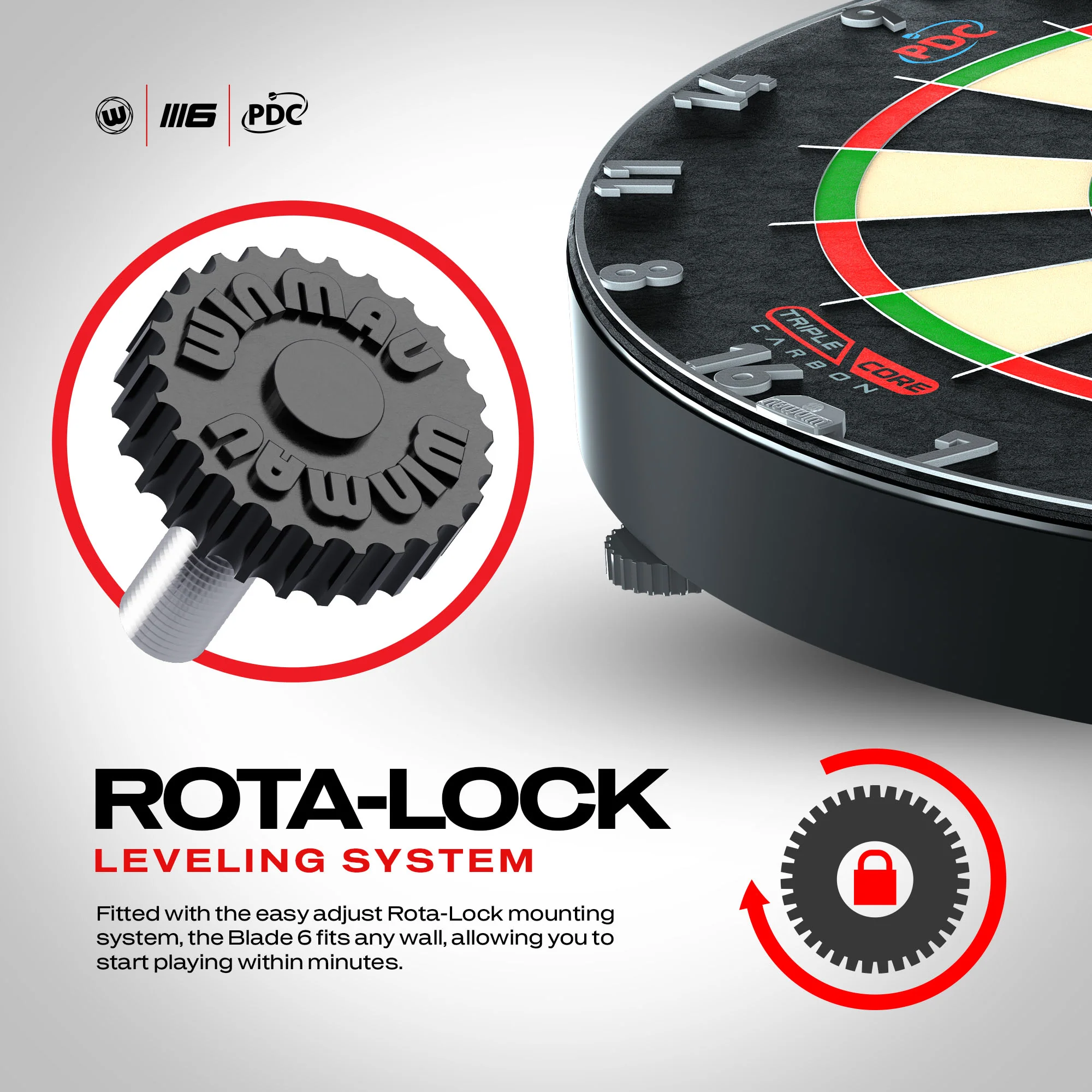 Winmau Blade 6 Triple Core Dartboard - Image 6