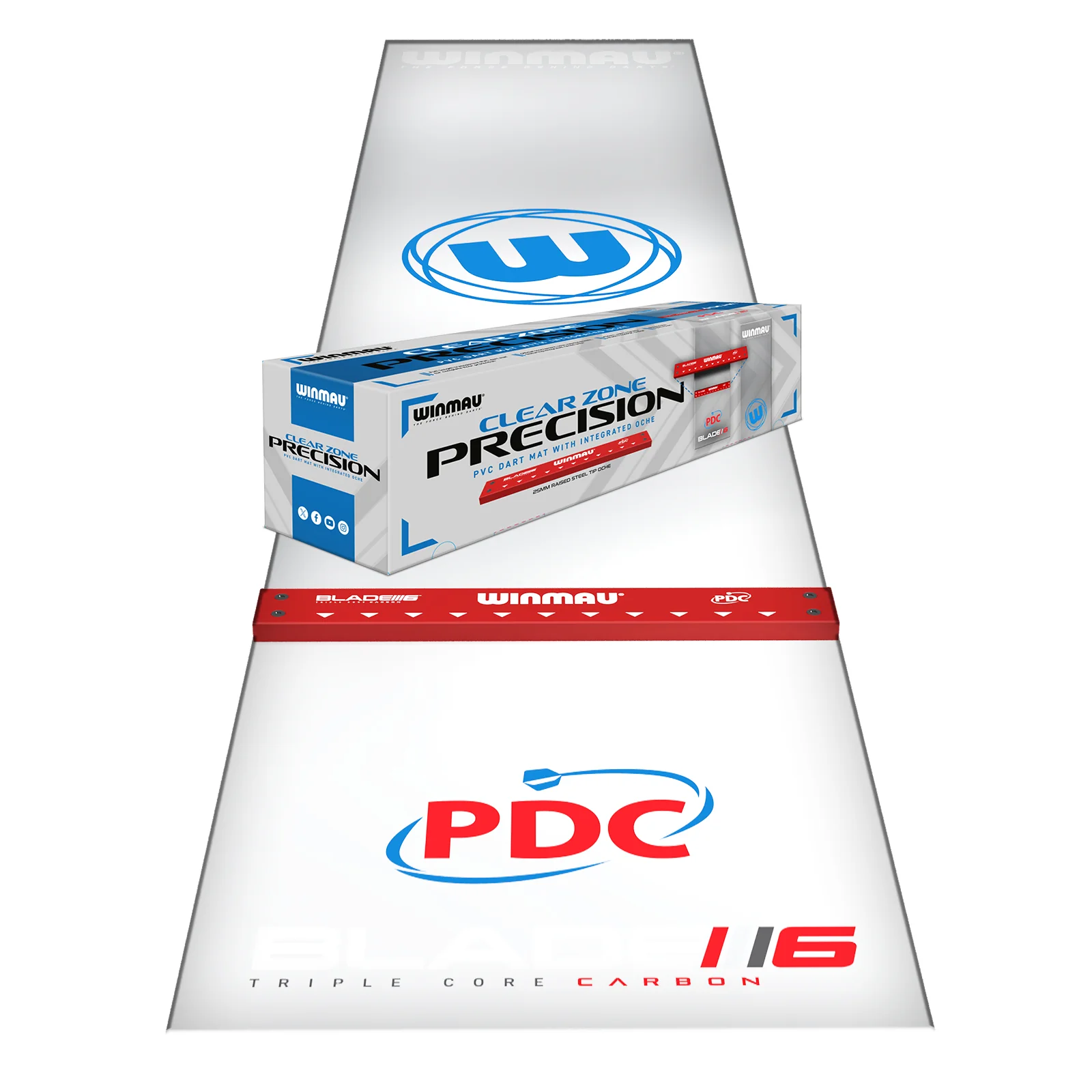 Clearzone PVC Dart Mat with Integrated Oche - Image 7