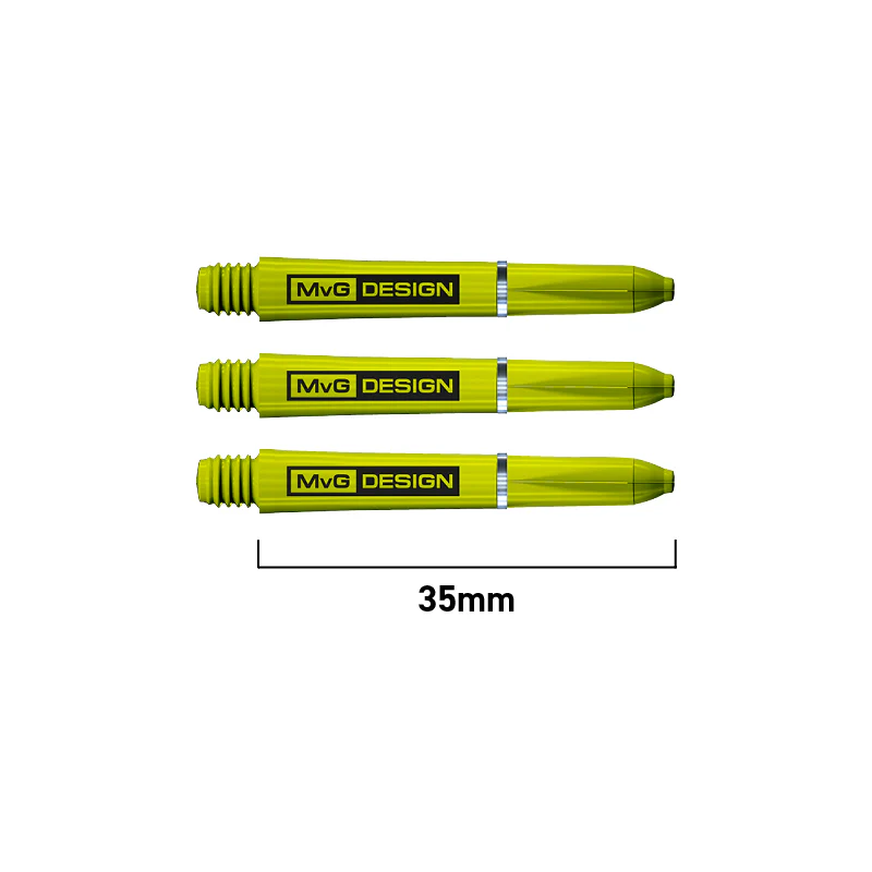 Winmau MvG Design Nylon Ring Grip Green Shafts - Image 3