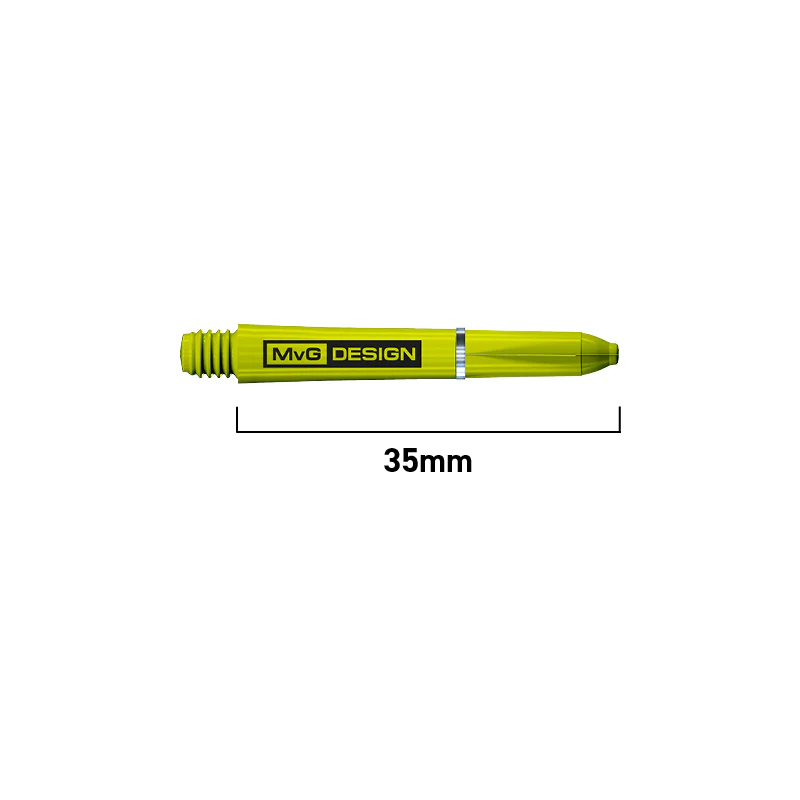 Winmau MvG Design Nylon Ring Grip Green Shafts - Image 4