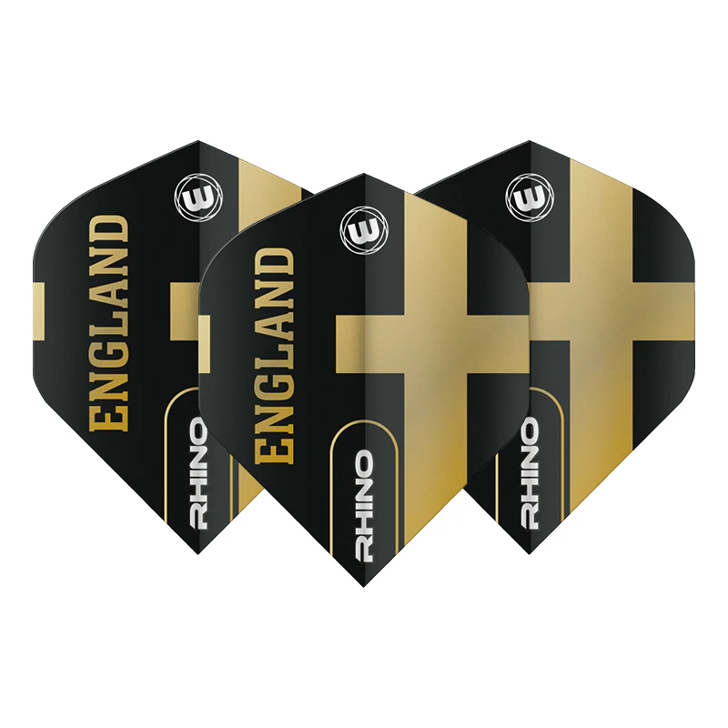 Black & Gold England Rhino Standard - Image 2