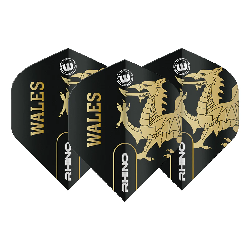 Black & Gold Wales Rhino Standard - Image 2