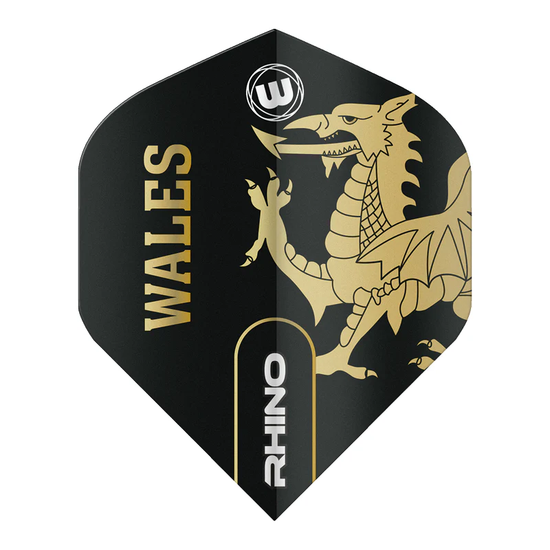 Black & Gold Wales Rhino Standard - Image 3