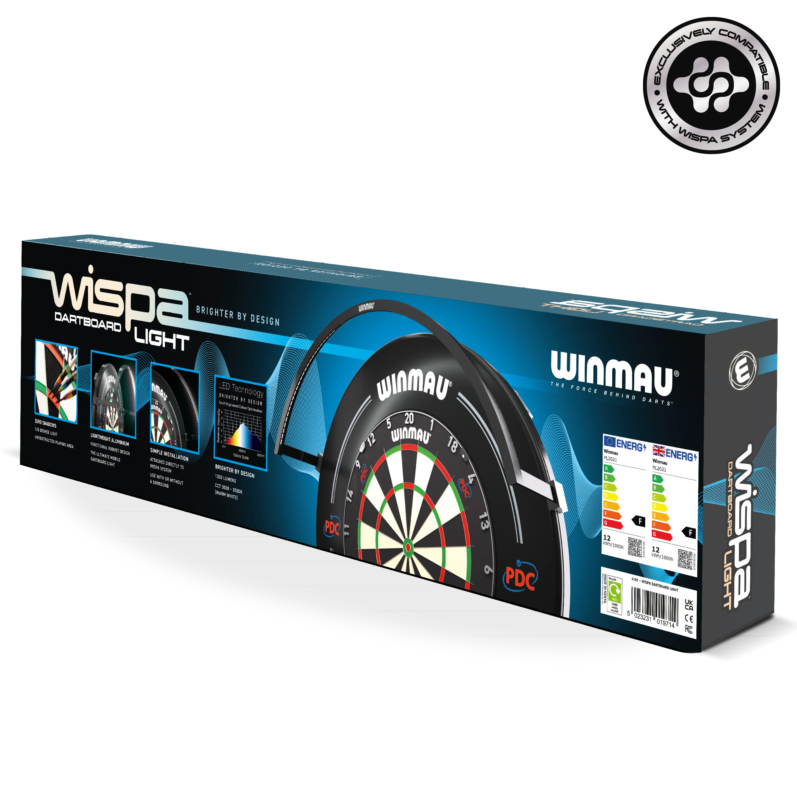Winmau Wispa Dartboard Light - Image 4